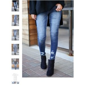 KanCan Distressed Skinny Jeans - Alayah Wash